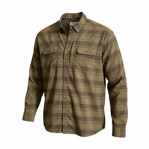 Poncho Outdoors The Telluride Performance Flannel Shirt Green Plaid Size XXL